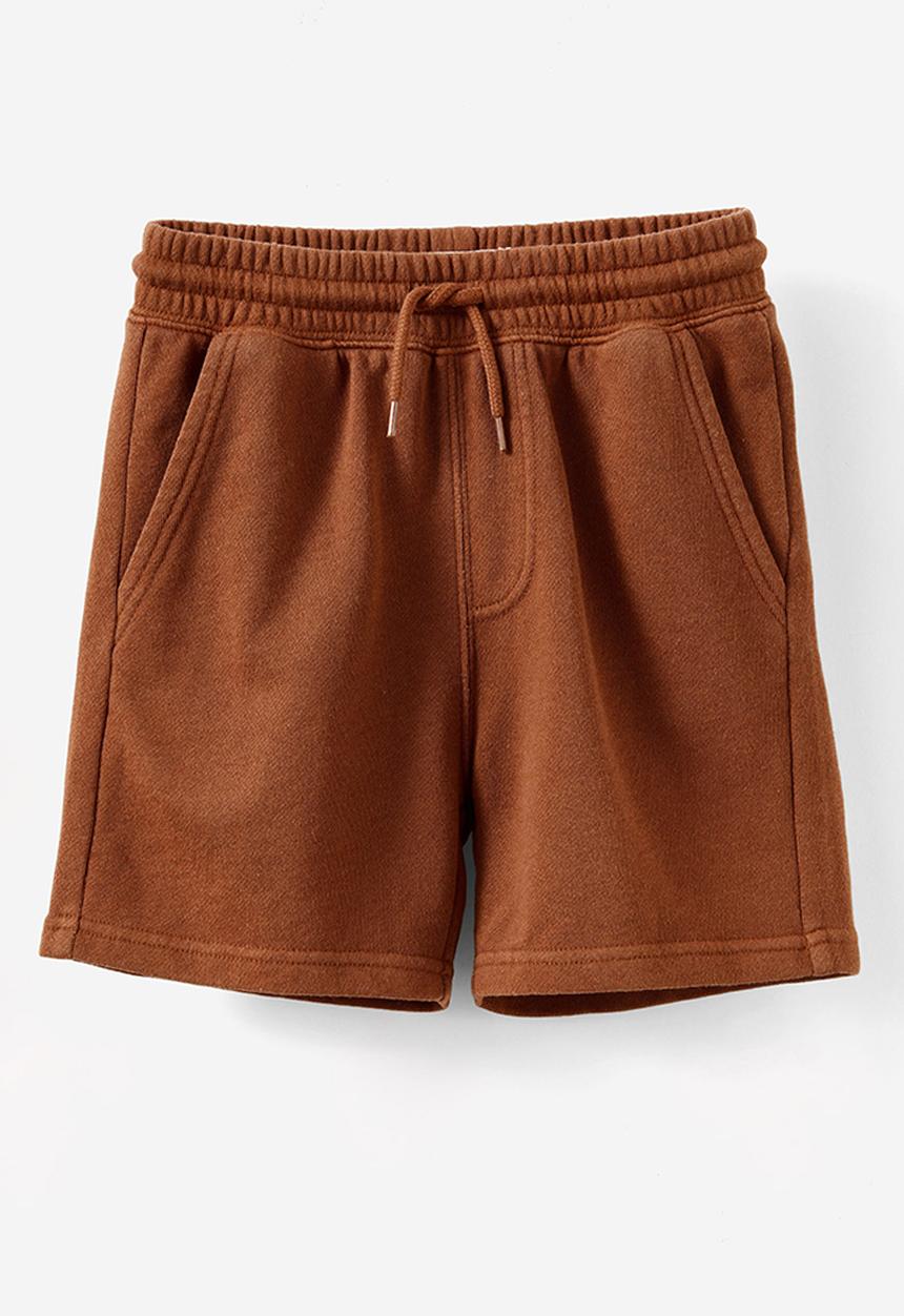 Cotton On - Henry slouch short - chestnut garment dye