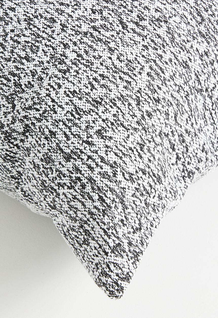 Sixth Floor - Lino Woven Cushion Cover - Black & White