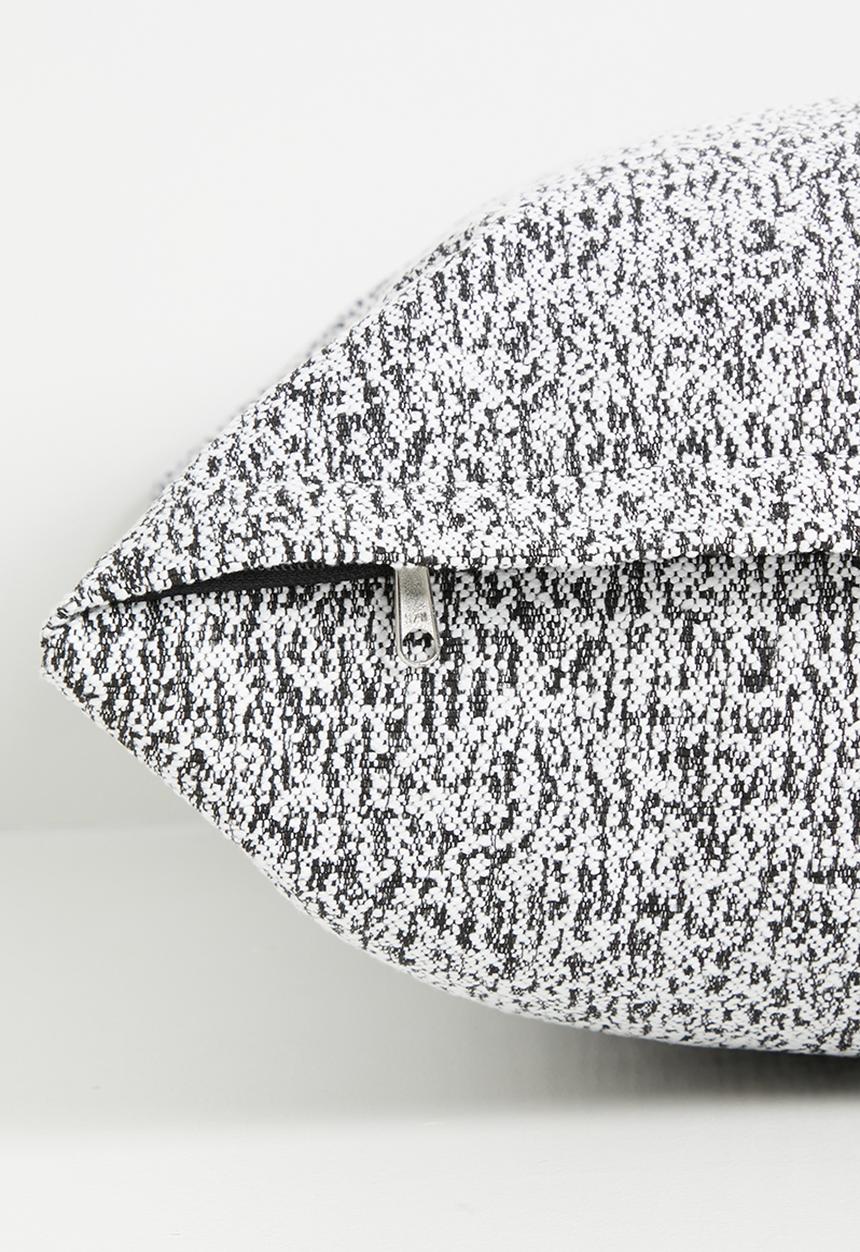 Sixth Floor - Lino Woven Cushion Cover - Black & White