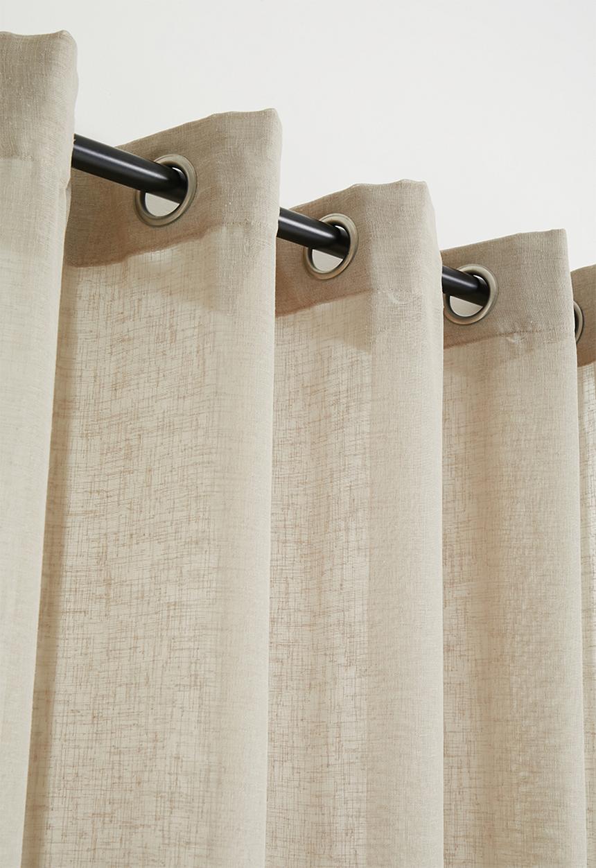 Sixth Floor - Serene sheer Eyelet Curtain - Natural