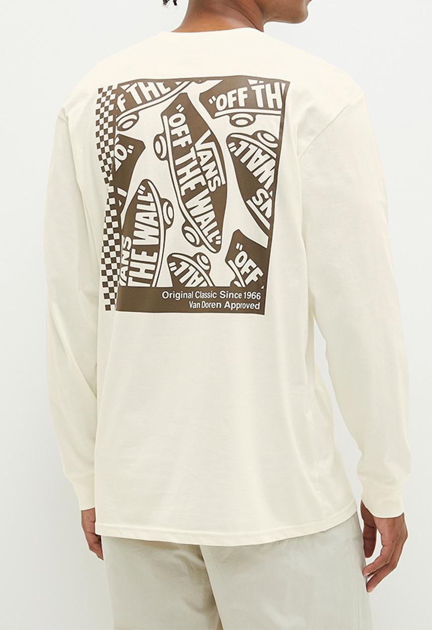 Vans - Tech box long sleeve tee - marshmallow