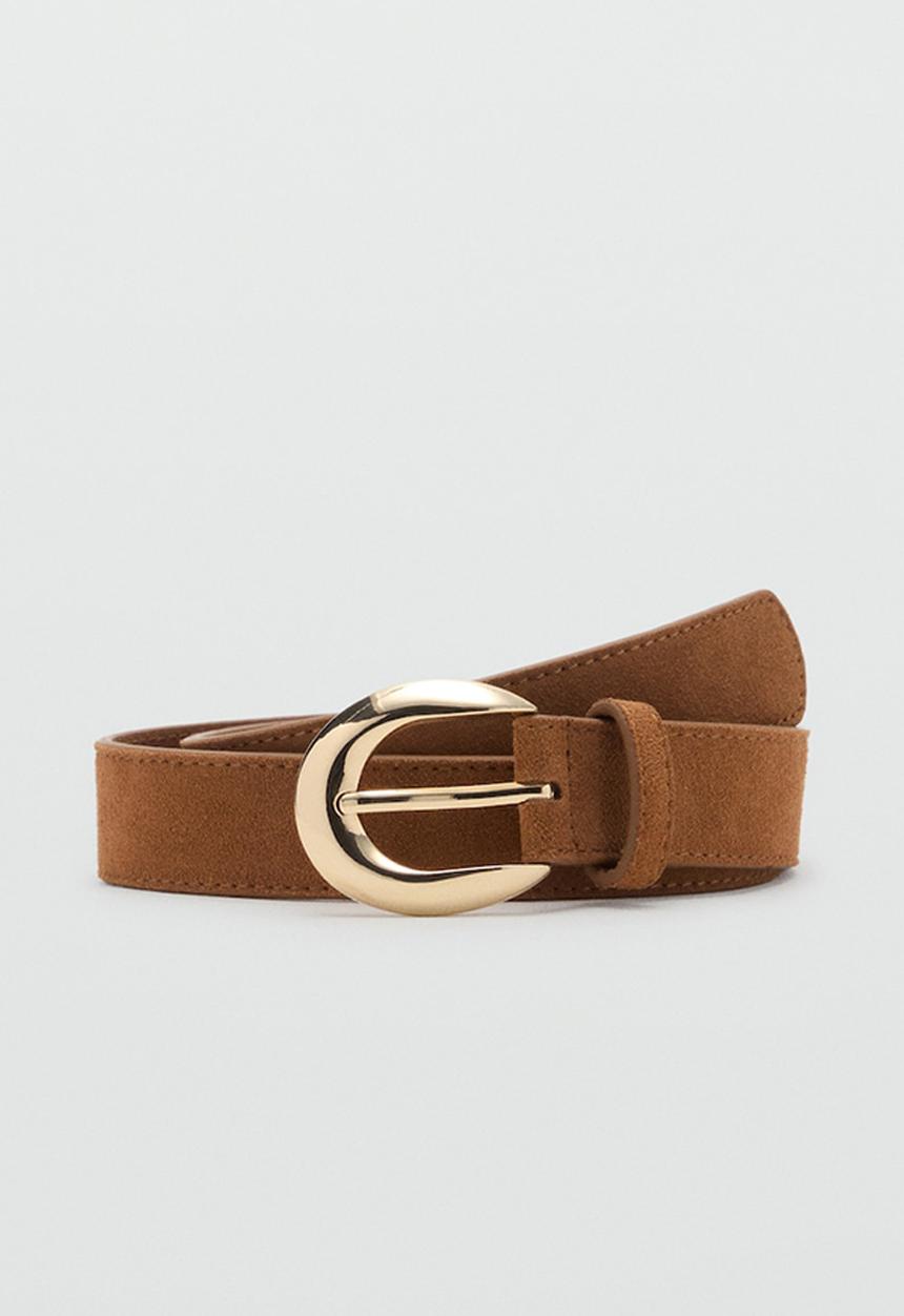 MANGO - Belt maya - dark brown