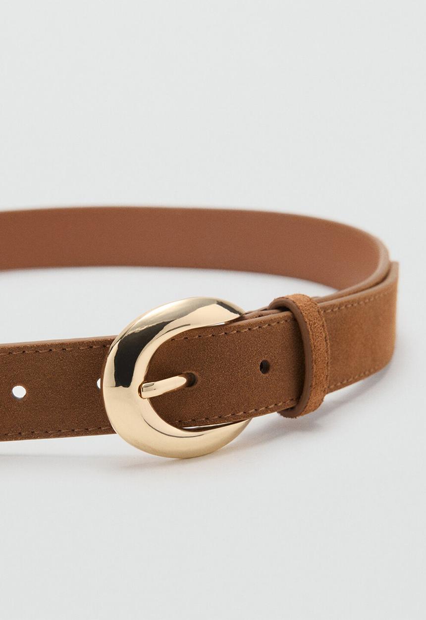 MANGO - Belt maya - dark brown