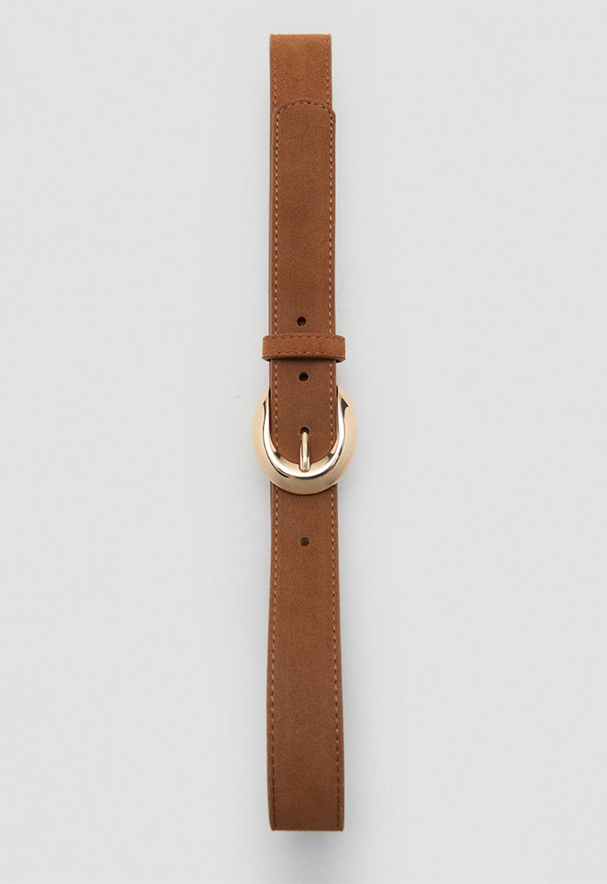 MANGO - Belt maya - dark brown