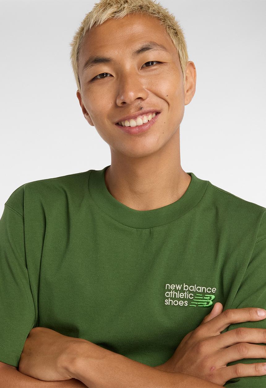 New Balance  - NB Athletics Premium Logo Tee - Green