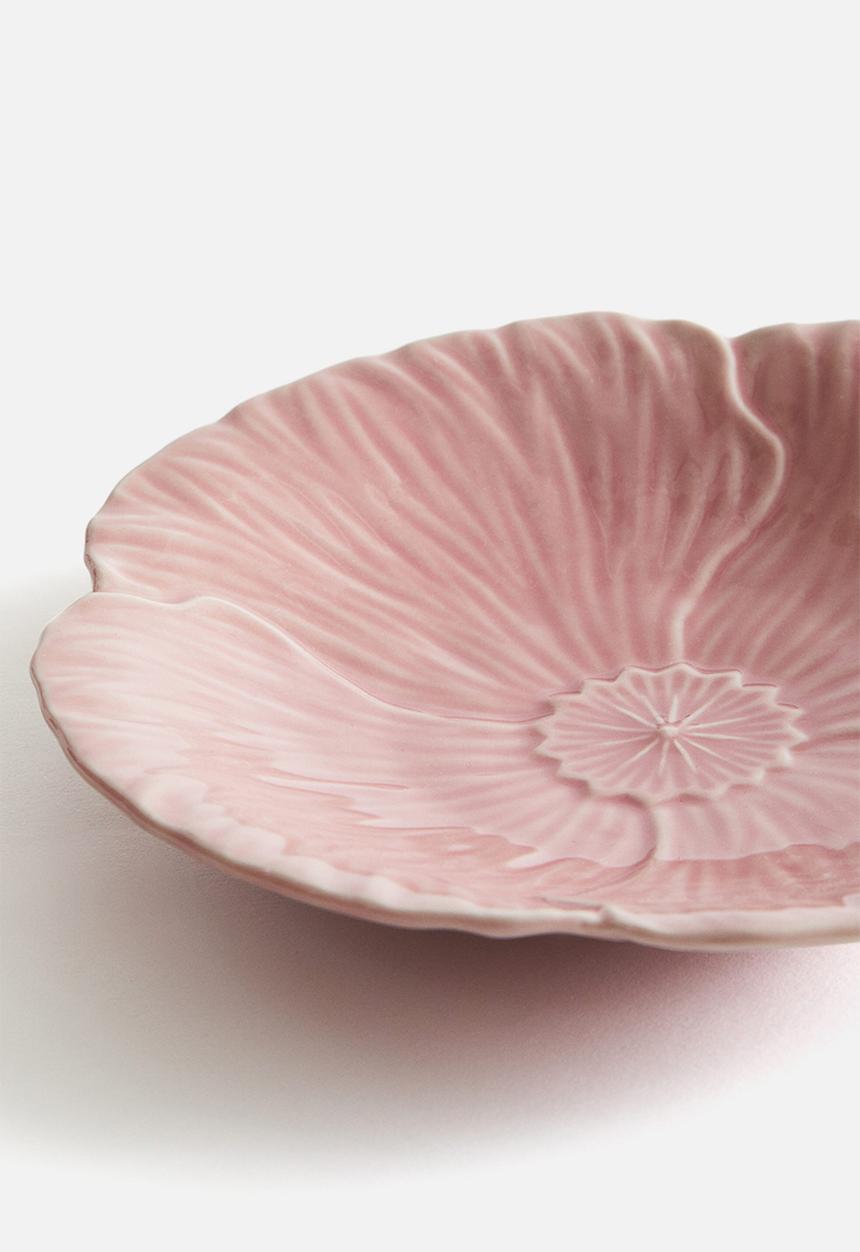 H&M - Small stoneware plate - pink