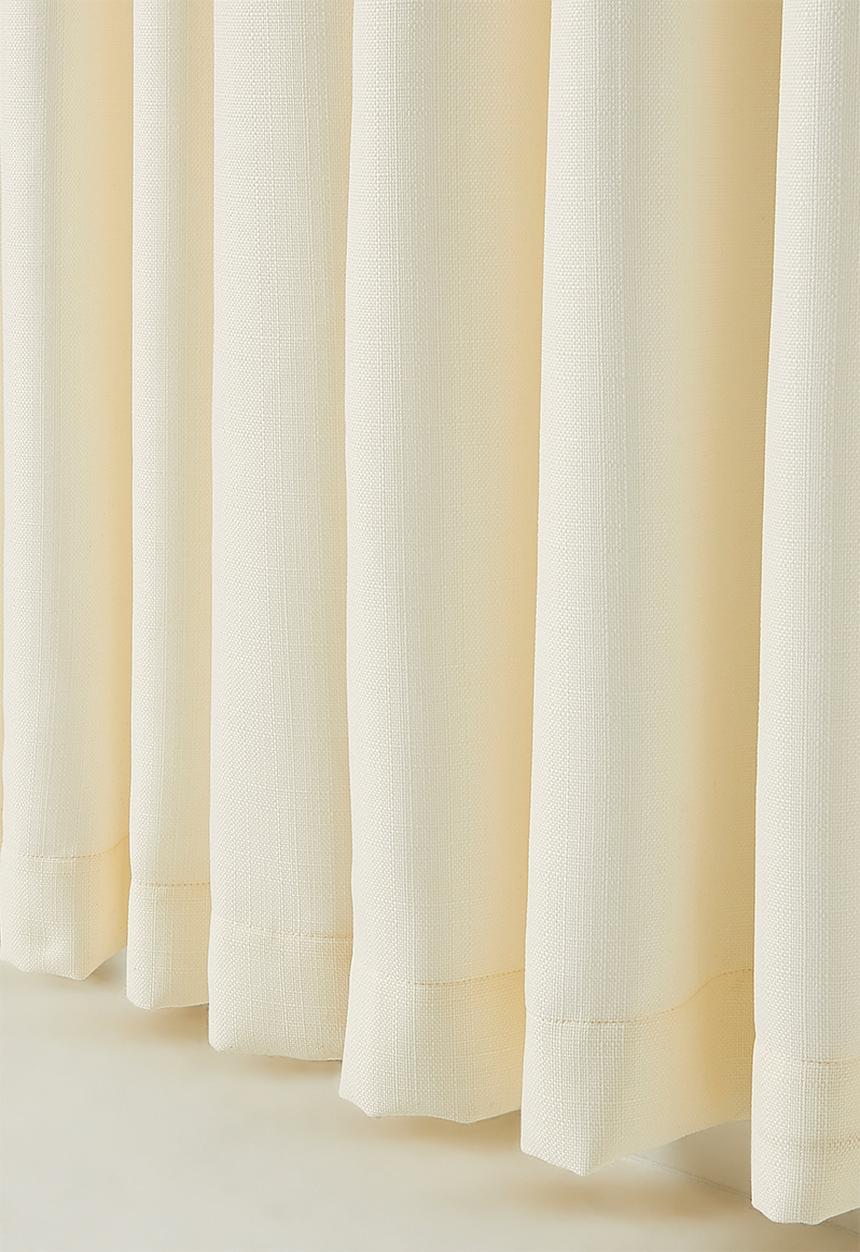 Sixth Floor - Duo Texture Taped Curtain - Ivory