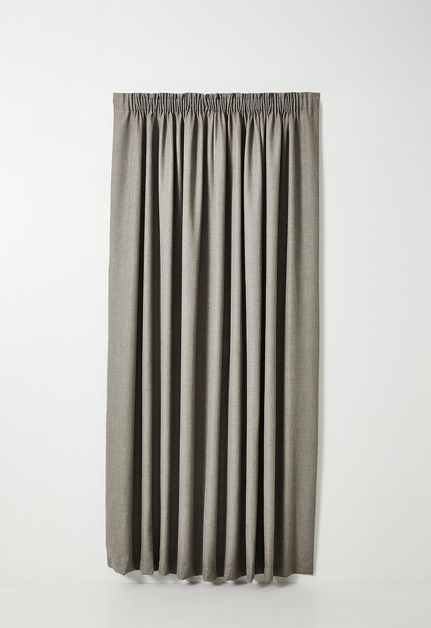 Sixth Floor - Duo Texture Taped Curtain - Taupe