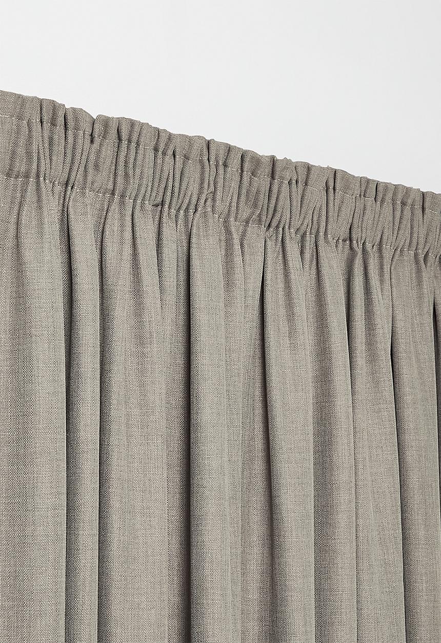 Sixth Floor - Duo Texture Taped Curtain - Taupe