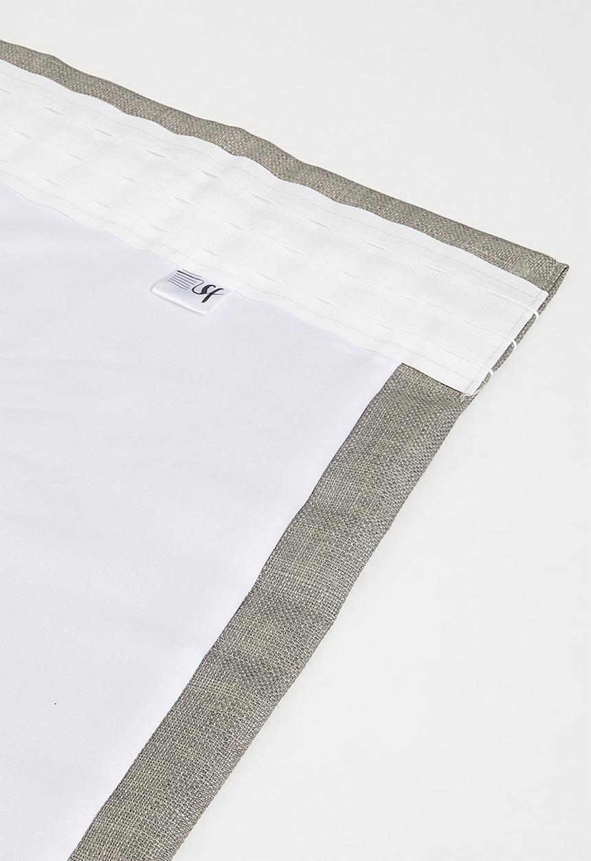 Sixth Floor - Duo Texture Taped Curtain - Taupe