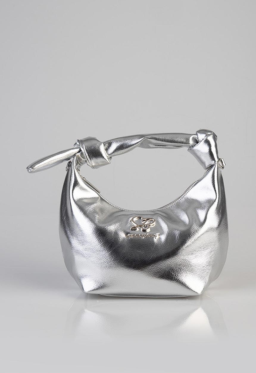 SISSY BOY - Materlica top handle bag -silver