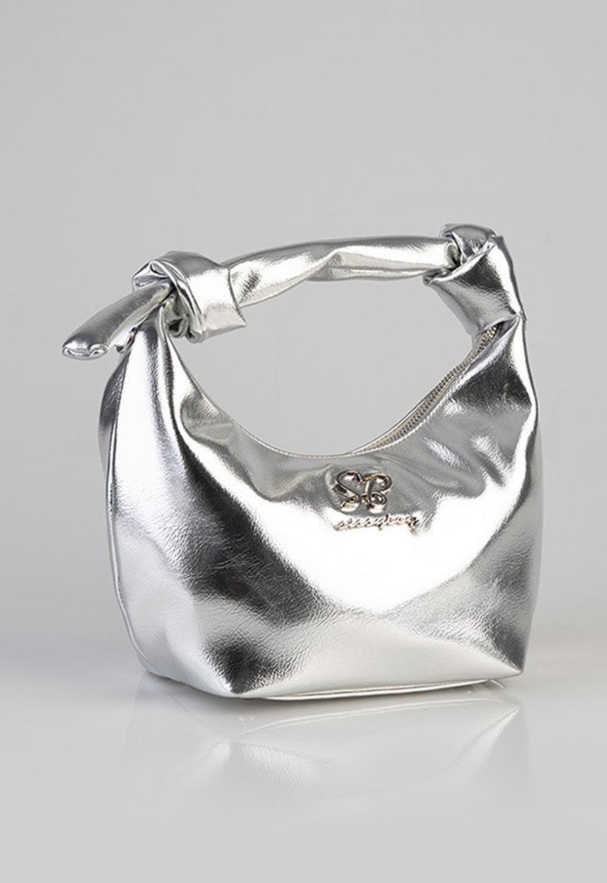 SISSY BOY - Materlica top handle bag -silver