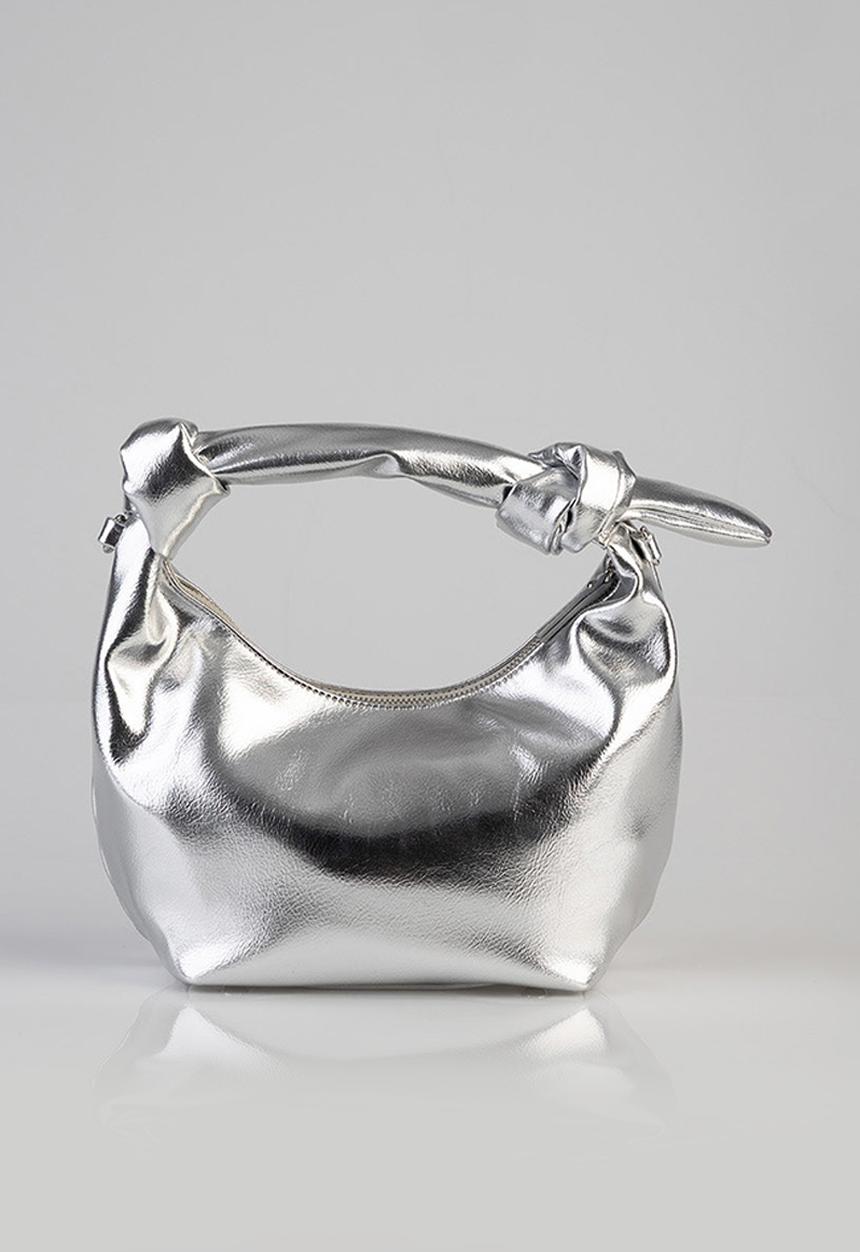 SISSY BOY - Materlica top handle bag -silver