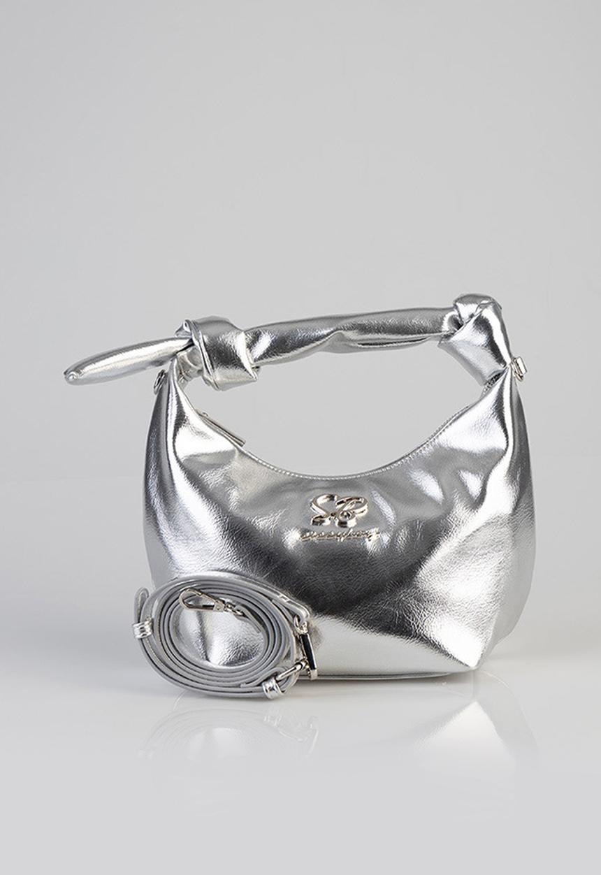 SISSY BOY - Materlica top handle bag -silver