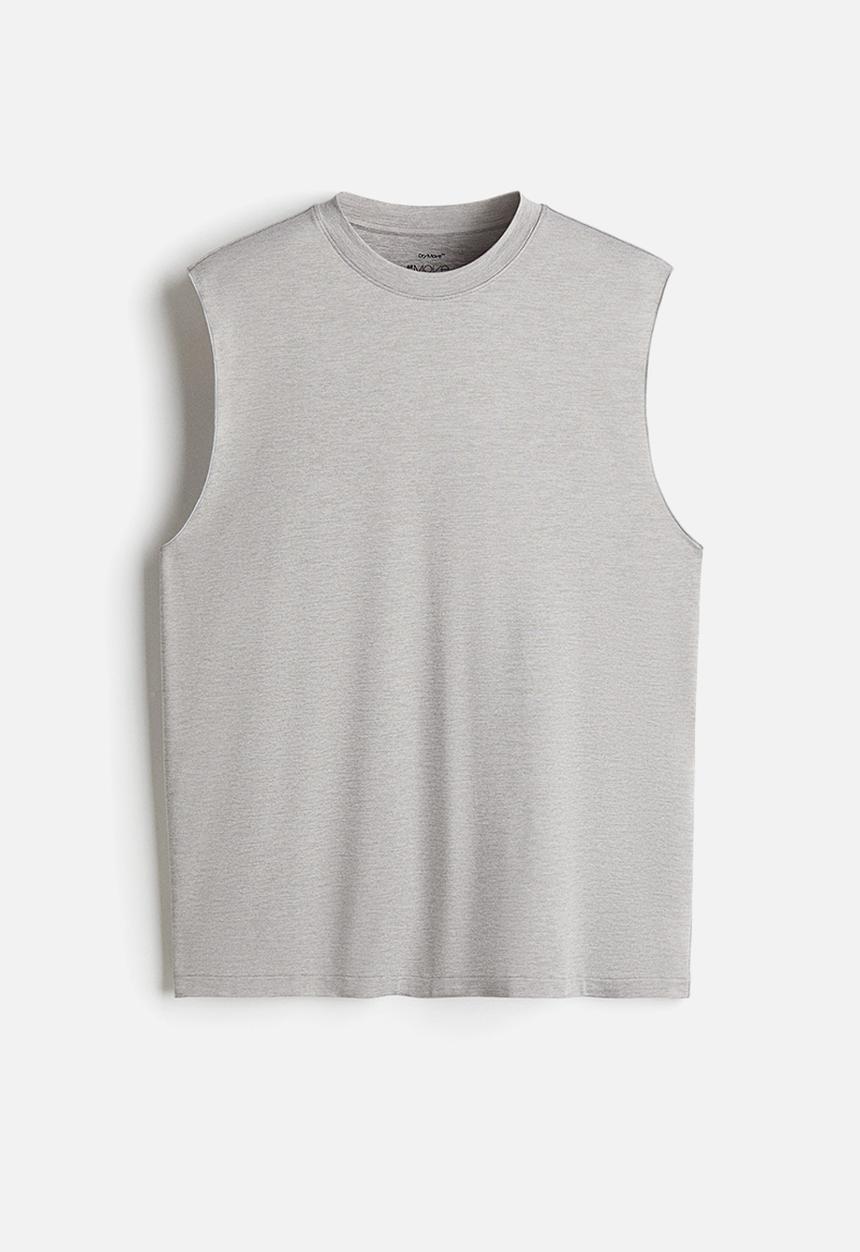 H&M - Loose fit sports vest top with drymove™ - grey