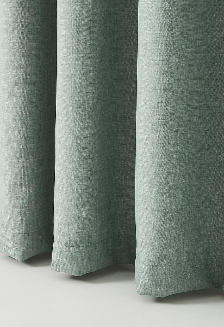 Sixth Floor - Duo Texture Eyelet Curtain - Sage