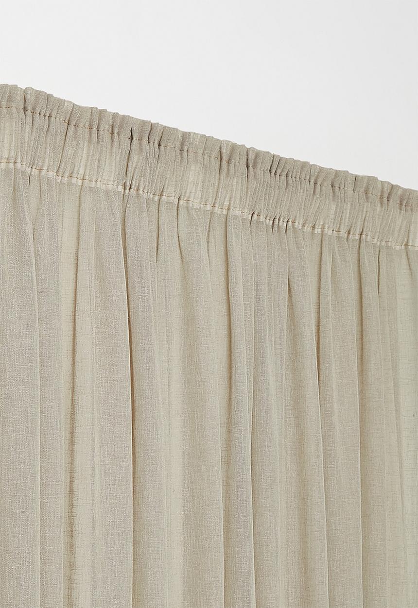 Sixth Floor - Serene sheer Taped Curtain - Natural