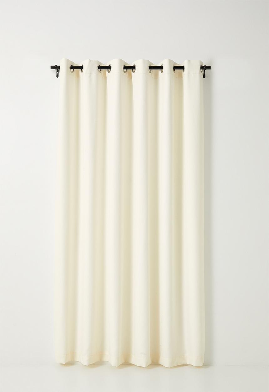 Sixth Floor - Duo Texture Eyelet Curtain - Ivory