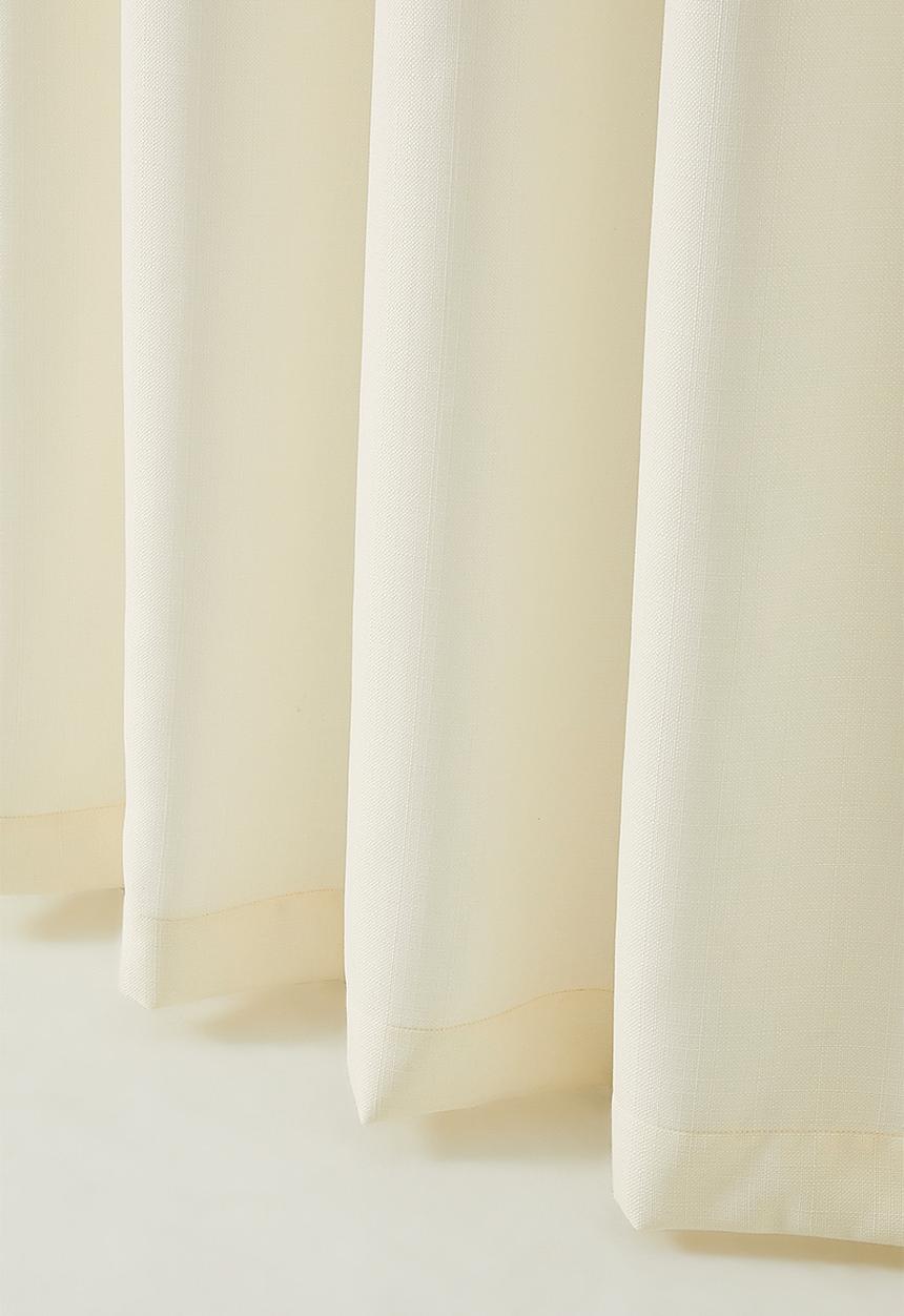 Sixth Floor - Duo Texture Eyelet Curtain - Ivory
