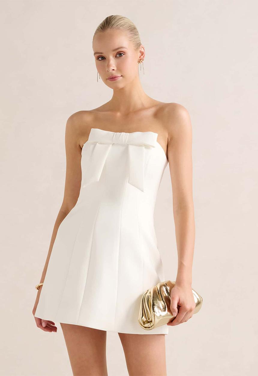 Forever New - Harper Strapless Bow Mini Dress
