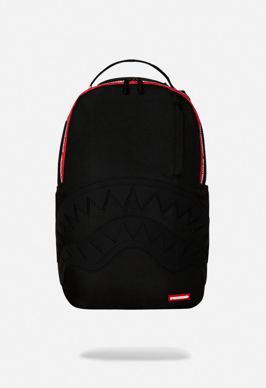 Sprayground - Printed zipper shark dlxr backpack - black