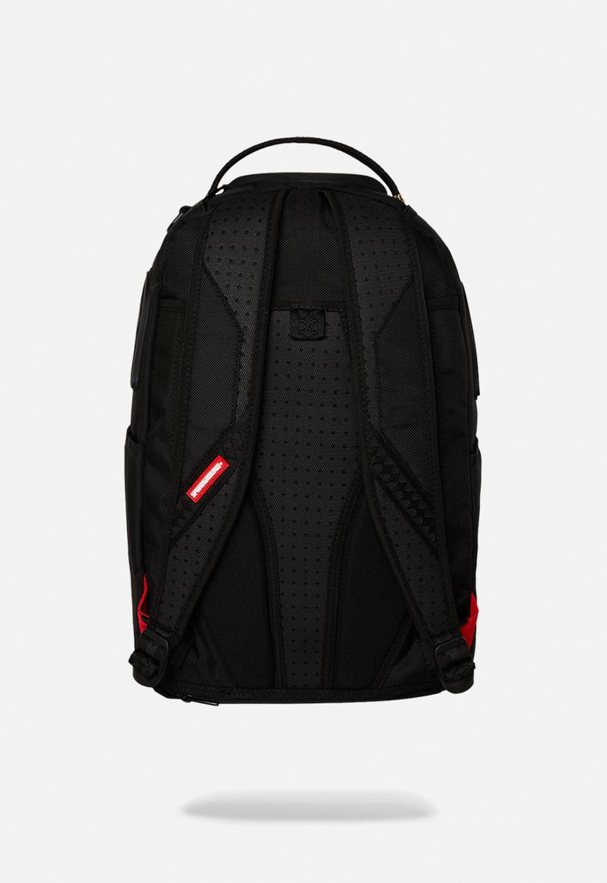 Sprayground - Printed zipper shark dlxr backpack - black