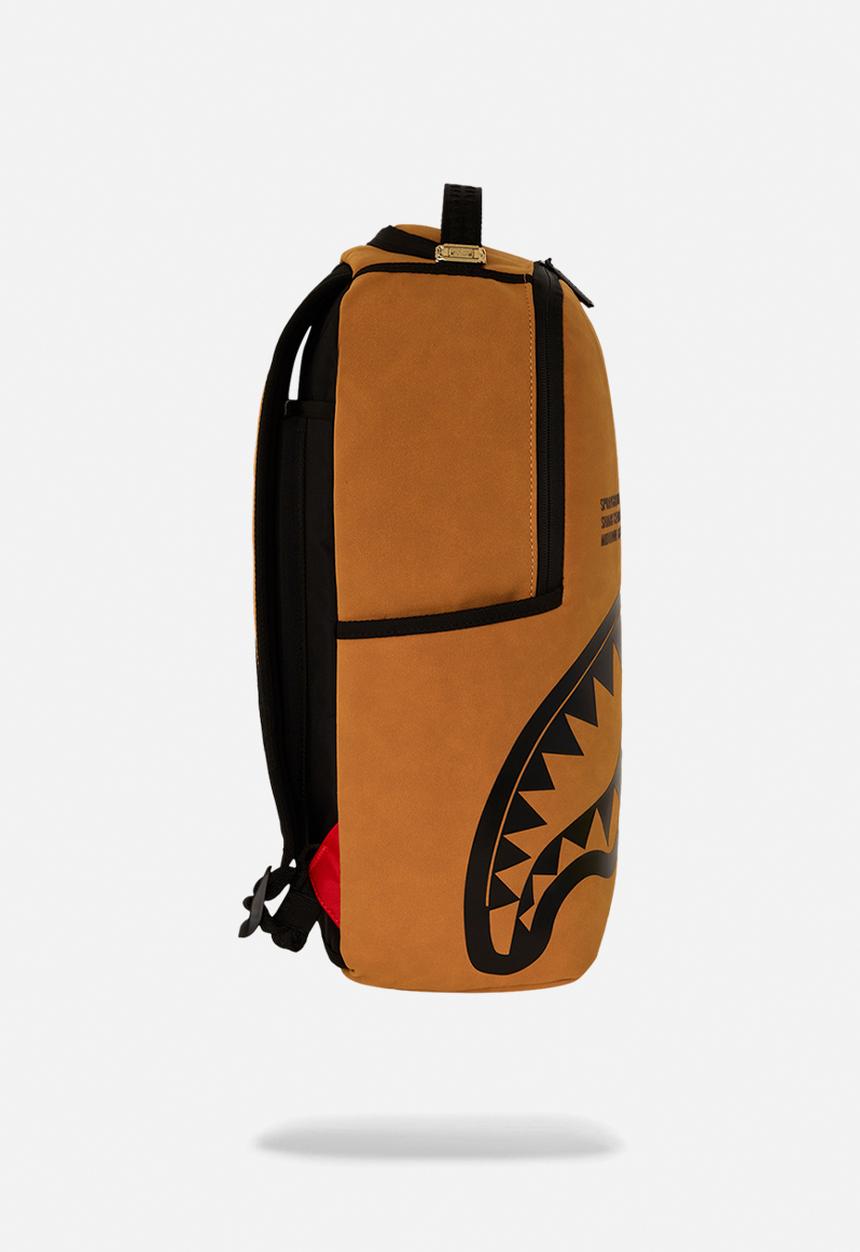 Sprayground - Shark central dlx-faux suede backpack - brown