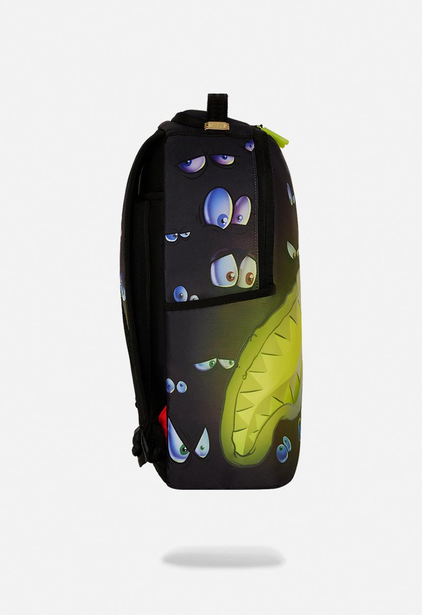Sprayground - Eyes on you glow in the dark effect dlxr backpack - black