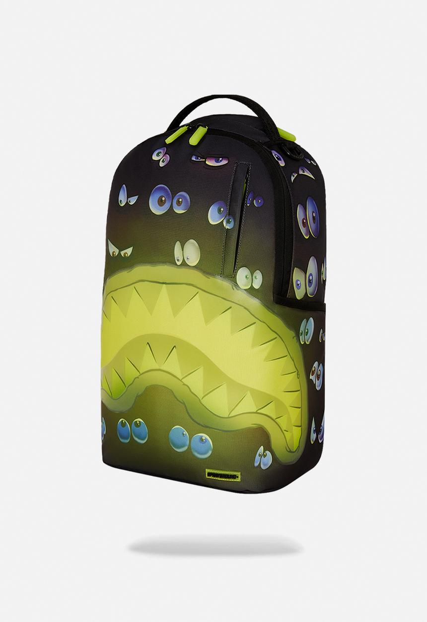 Sprayground - Eyes on you glow in the dark effect dlxr backpack - black
