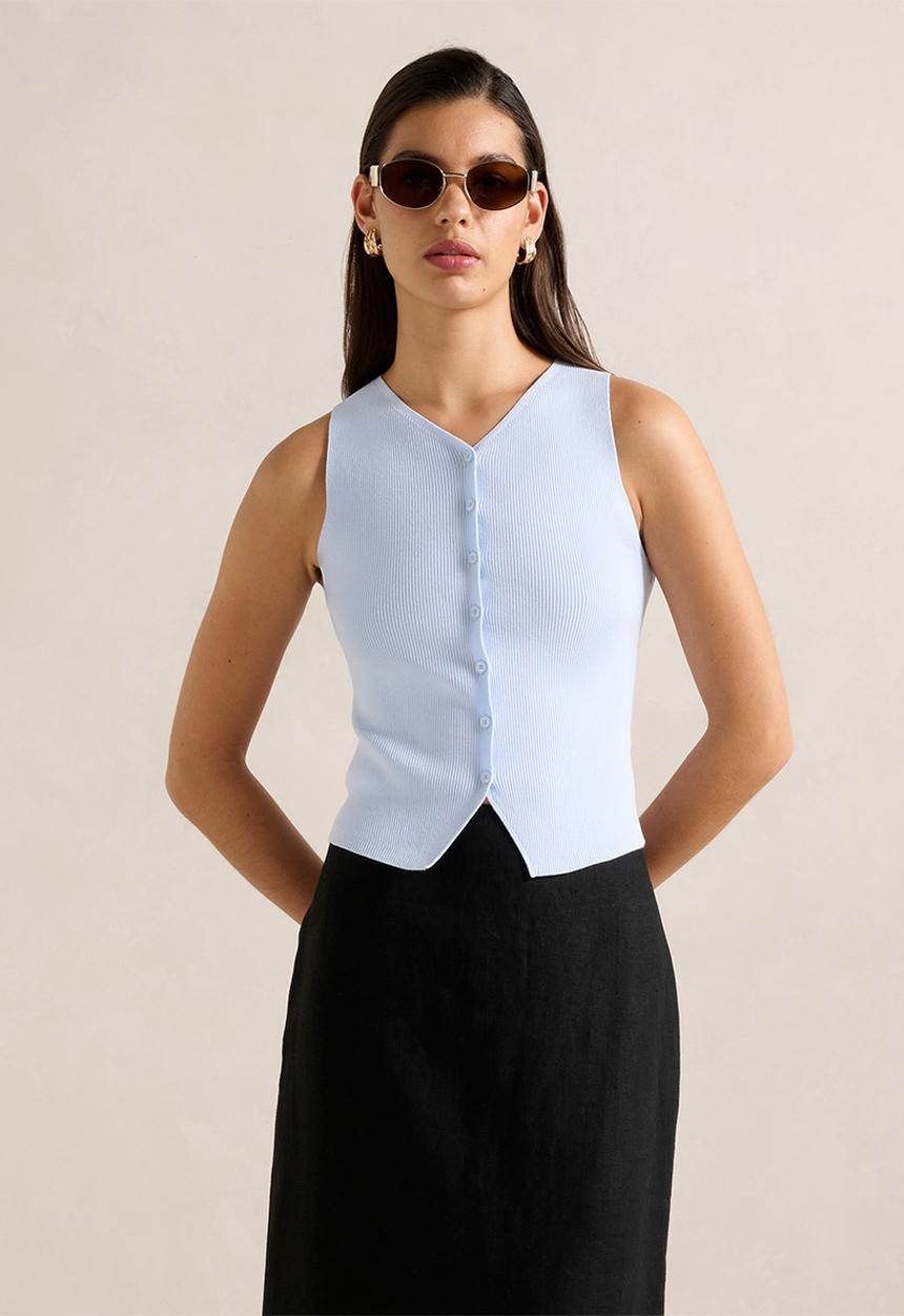 Forever New - Raya Ribbed Knitted Tank Top
