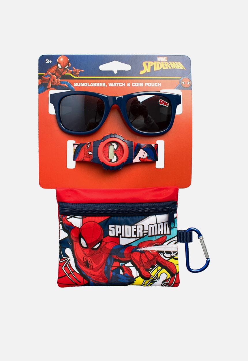 Character Group - Spiderman  watch,sunnies & coin pouch set - multi