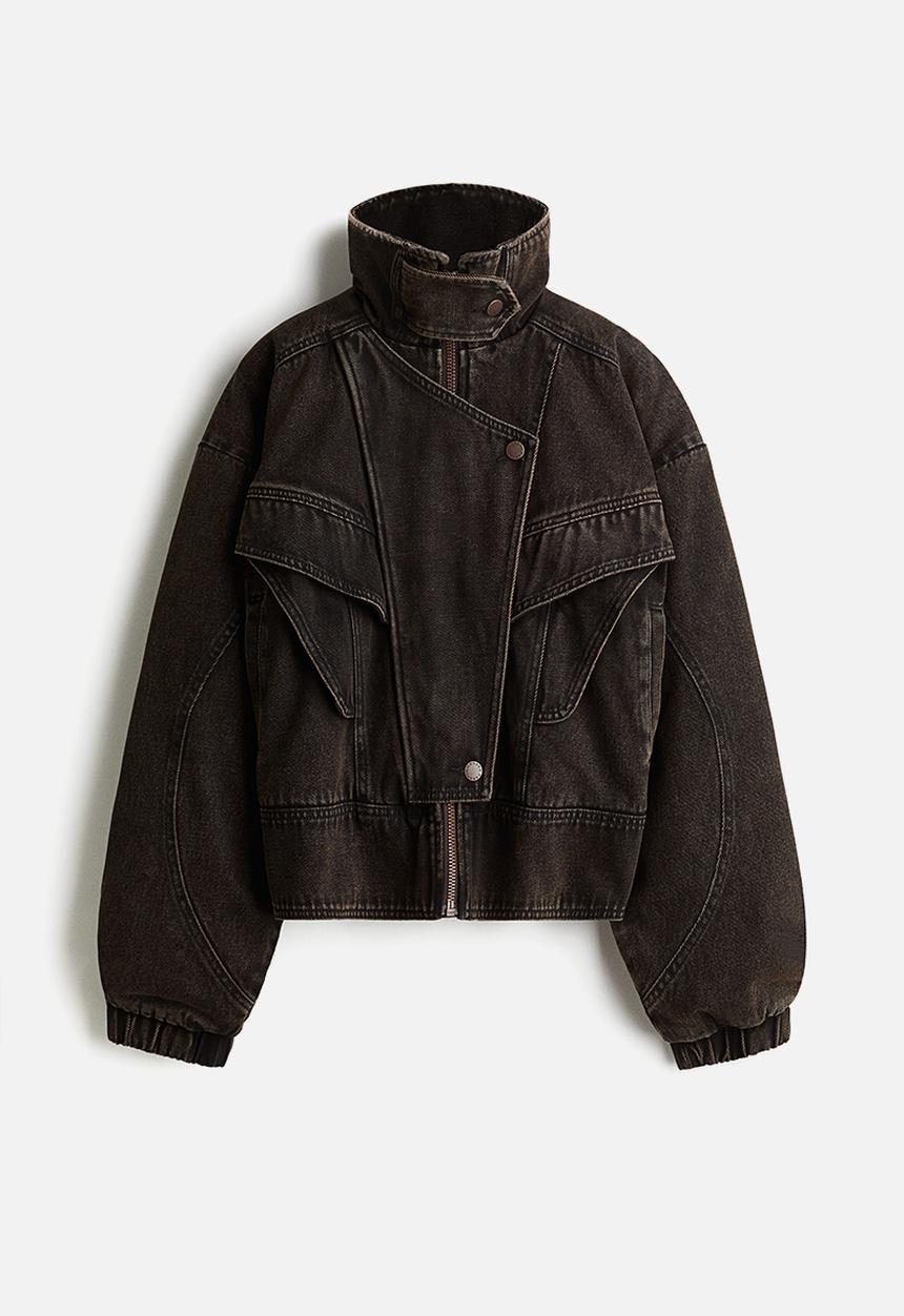 H&M - Lorena Saravia H&M: Voluminous twill jacket - dark brown