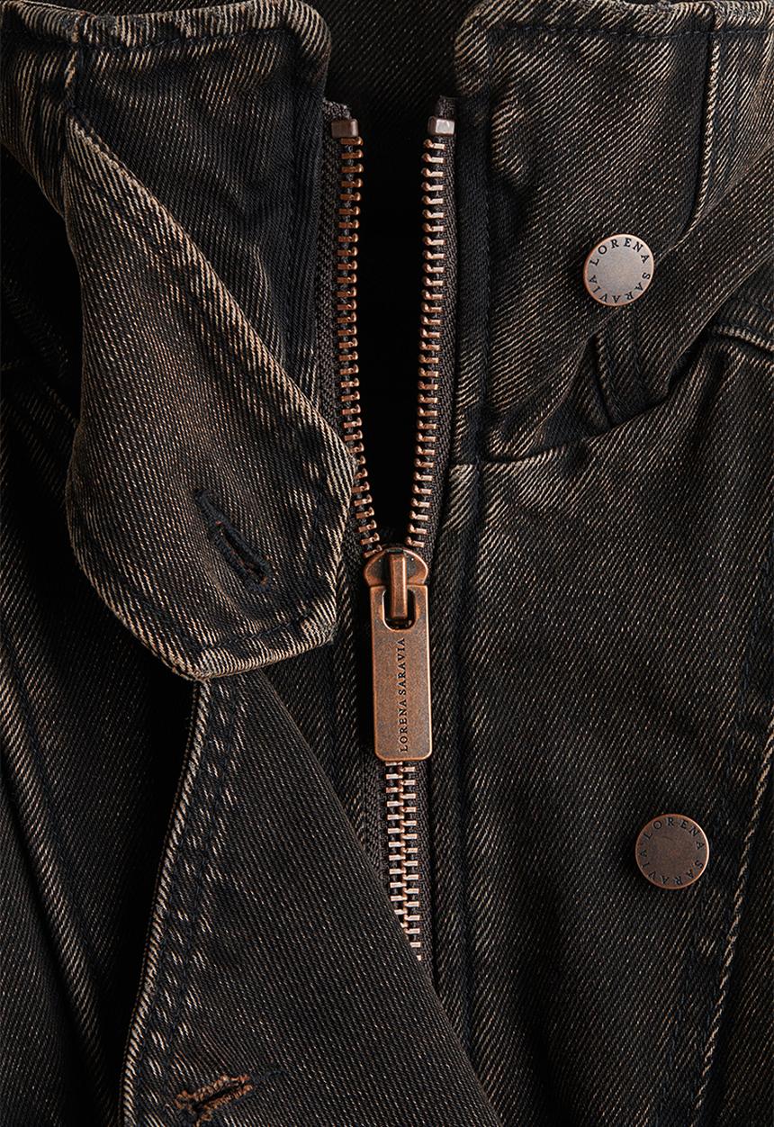 H&M - Lorena Saravia H&M: Voluminous twill jacket - dark brown