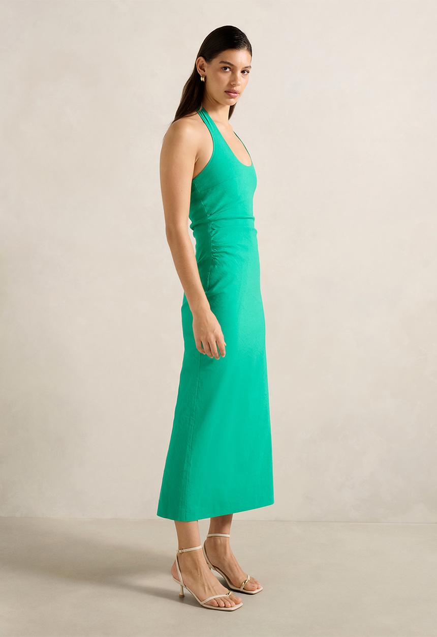 Forever New - Esmee U-Neck Stretch Linen Midi Dress