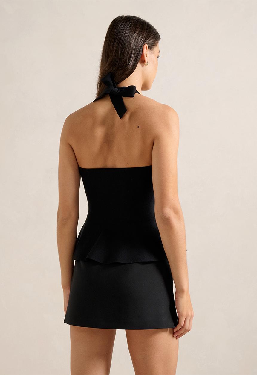 Forever New - Delilah Halter Neck Peplum Top