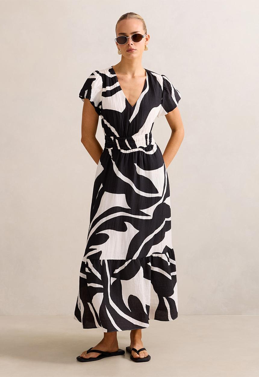 Forever New - Mara Puff Sleeve Cotton Midi Dress