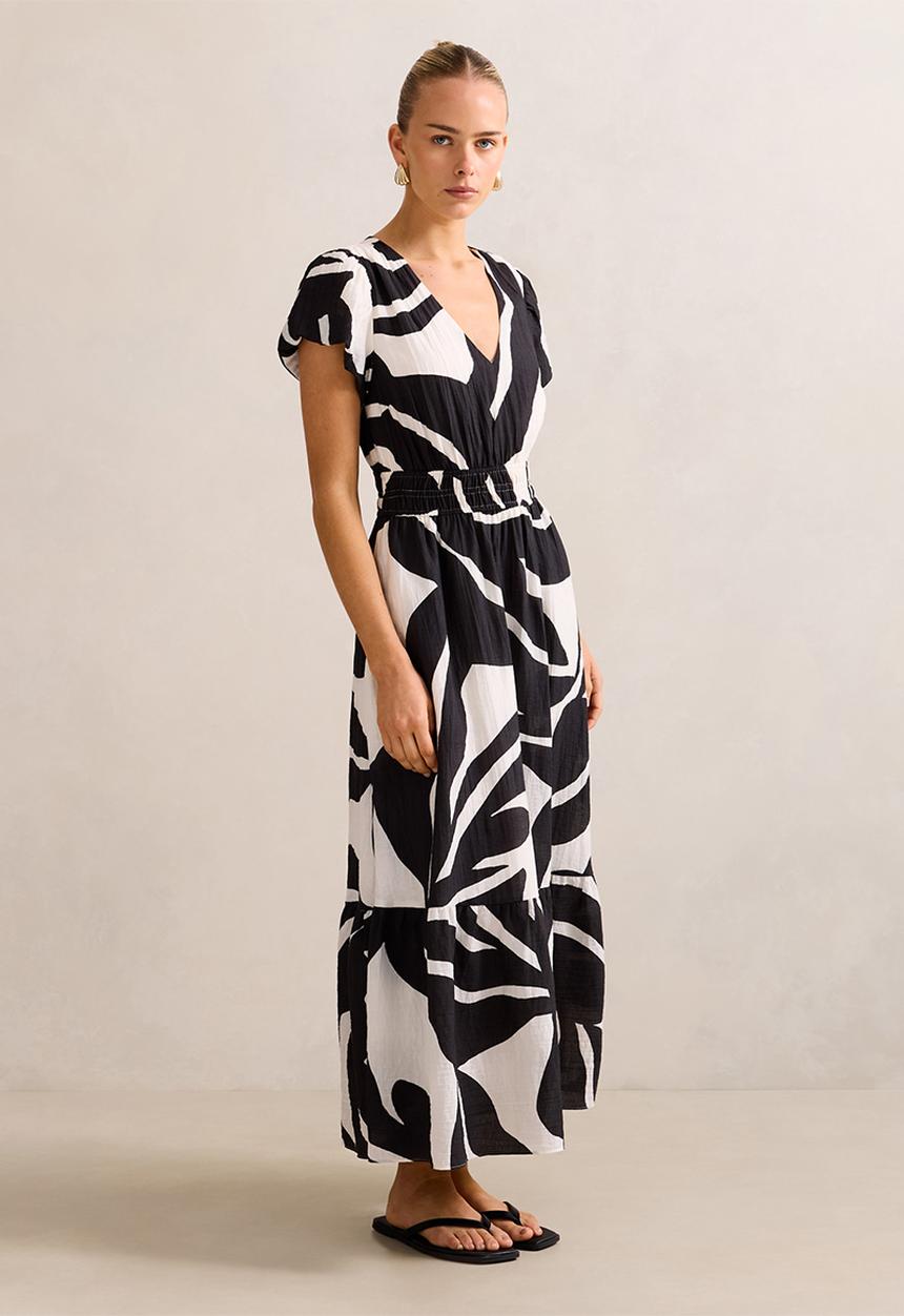 Forever New - Mara Puff Sleeve Cotton Midi Dress