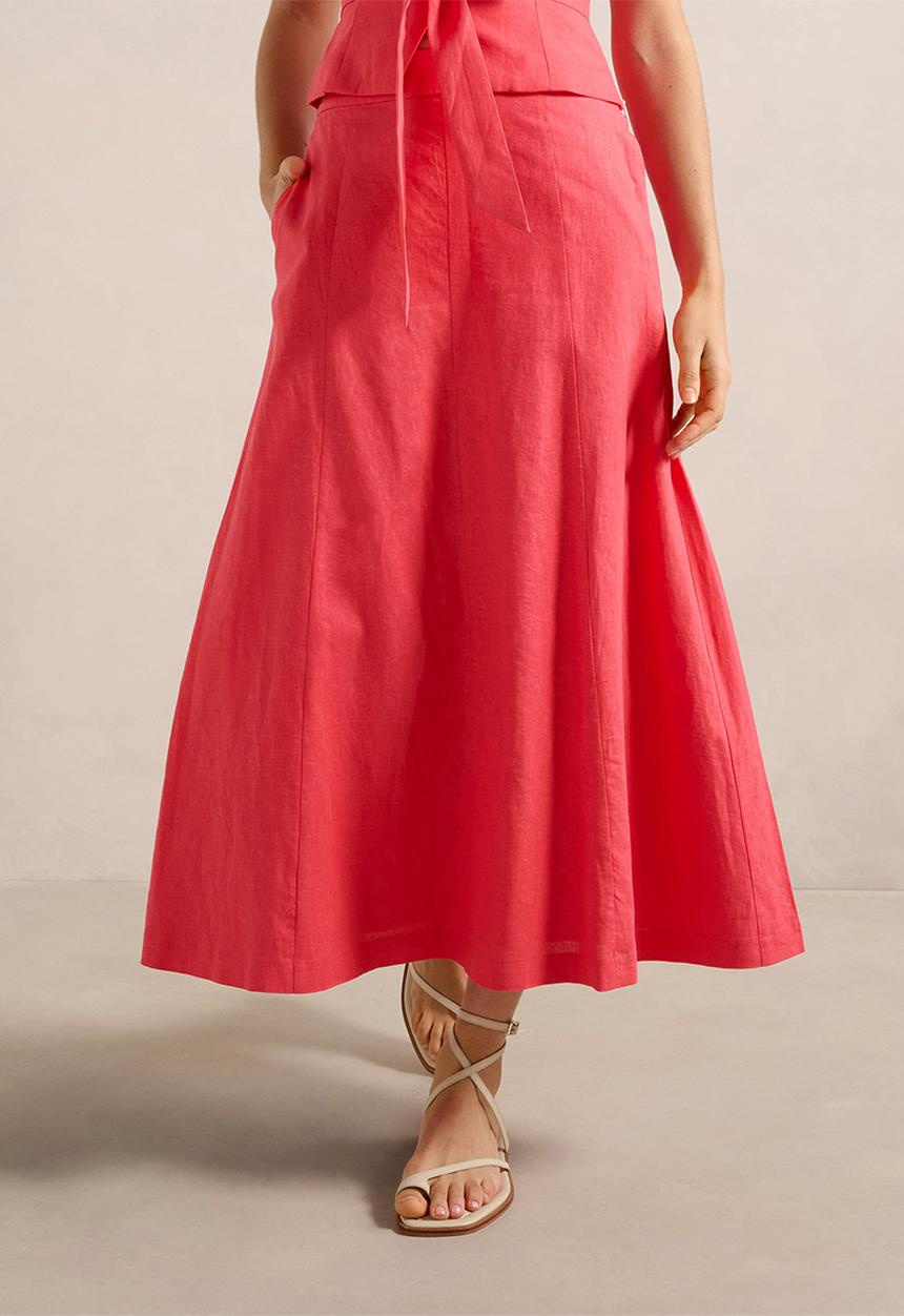 Forever New - Darcy Printed Seamed Midi Skirt
