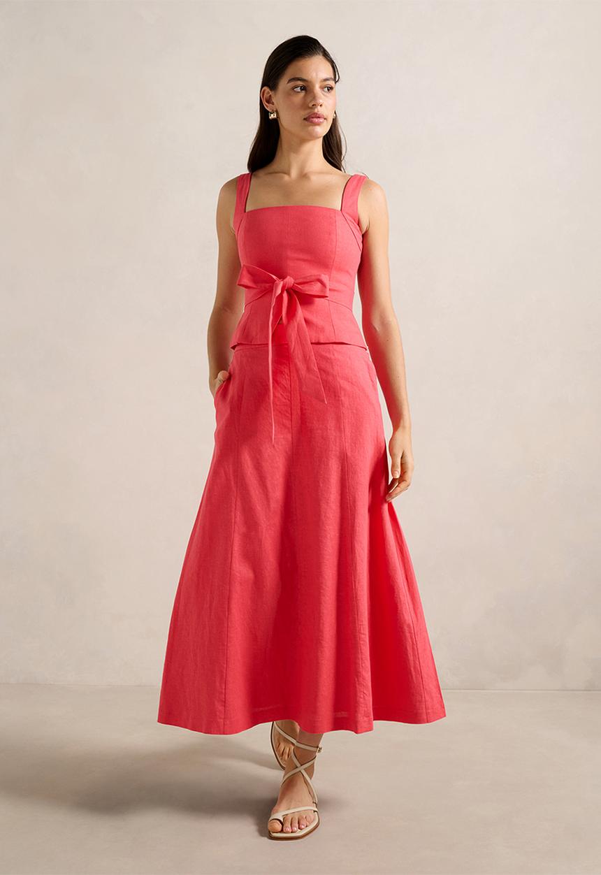 Forever New - Darcy Printed Seamed Midi Skirt