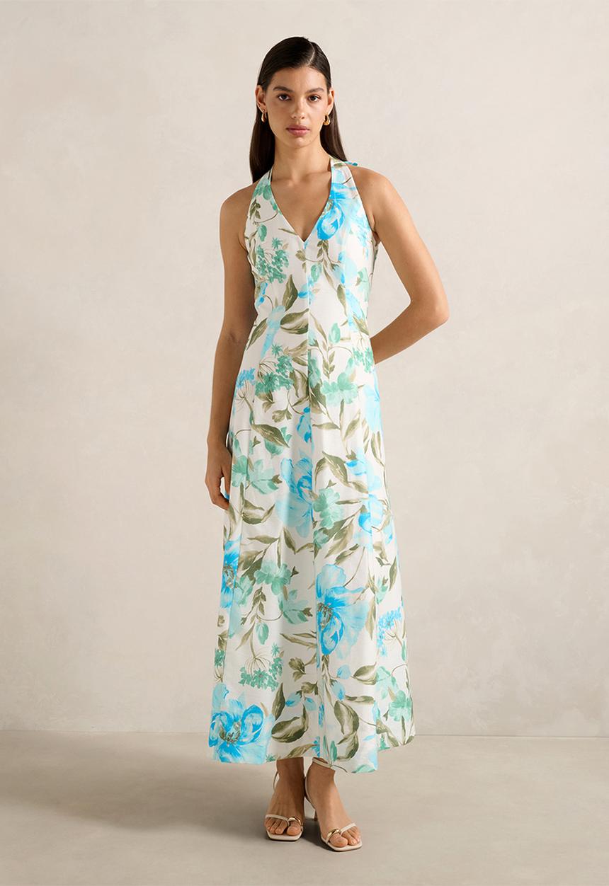Forever New - Sallie Halter Bow Midi Dress