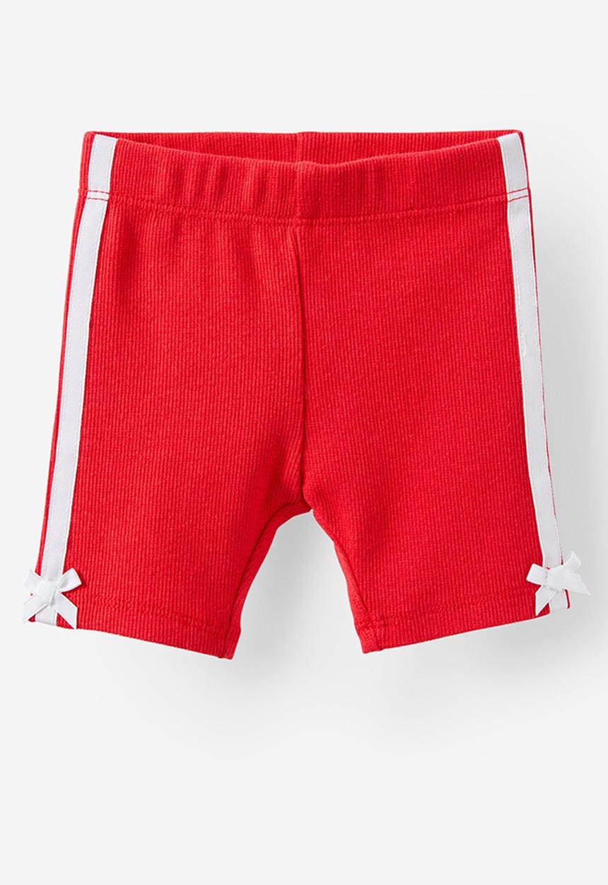 Cotton On - Rain rib bike shorties - varsity red