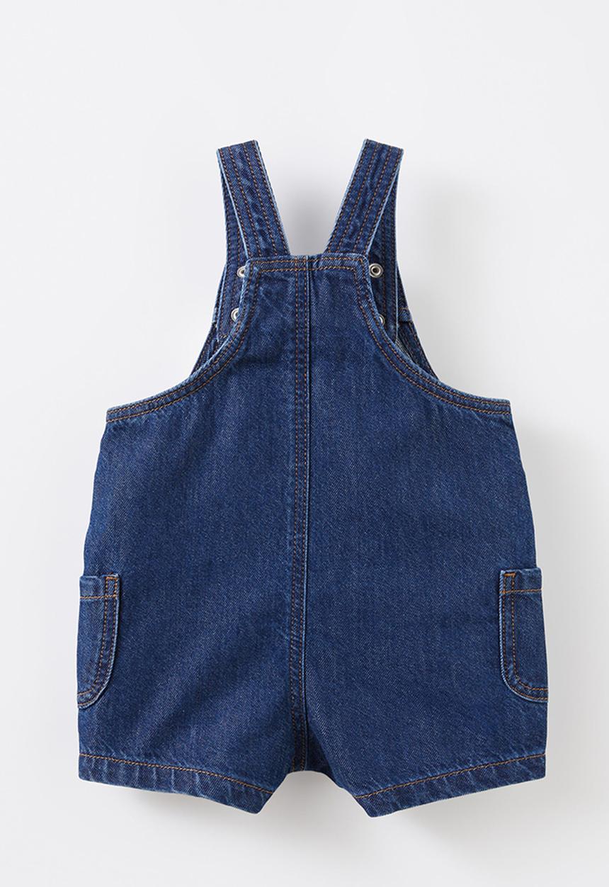 Cotton On - Elliot denim shortall - mid blue wash