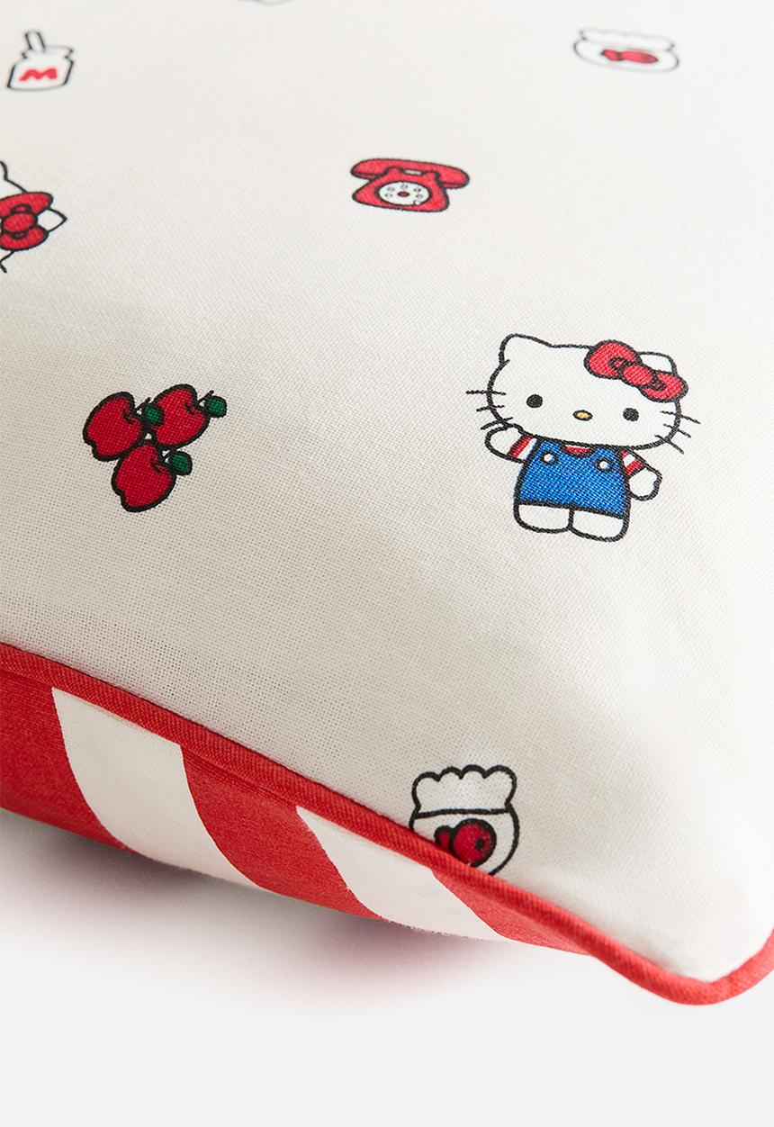 H&M - Patterned cushion cover - cream hello kitty