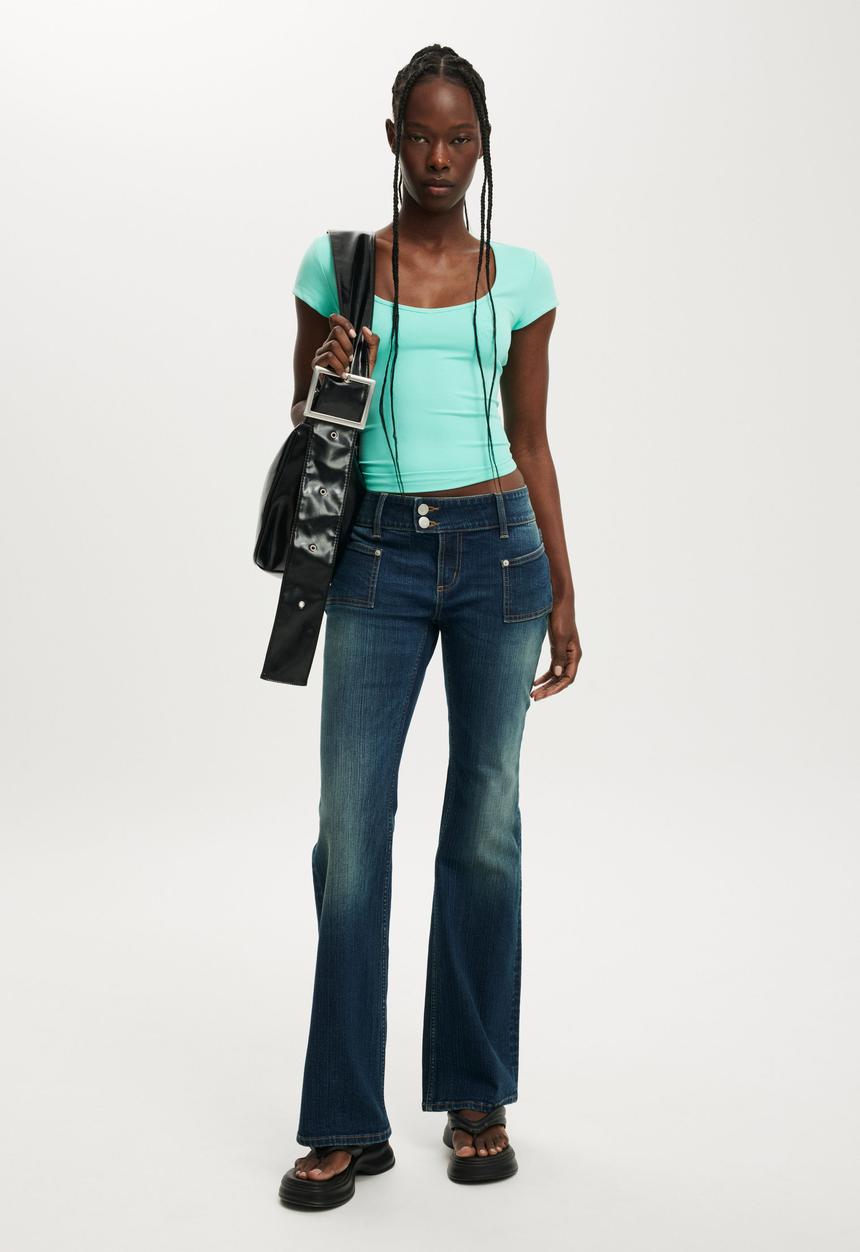 Cotton On - Hold me short sleeve - lagoon