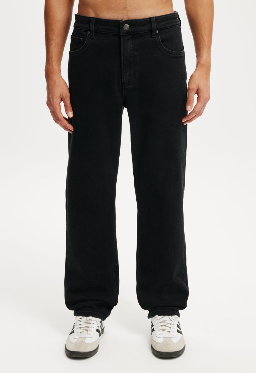 Cotton On - Loose Straight Jean - Roan Black