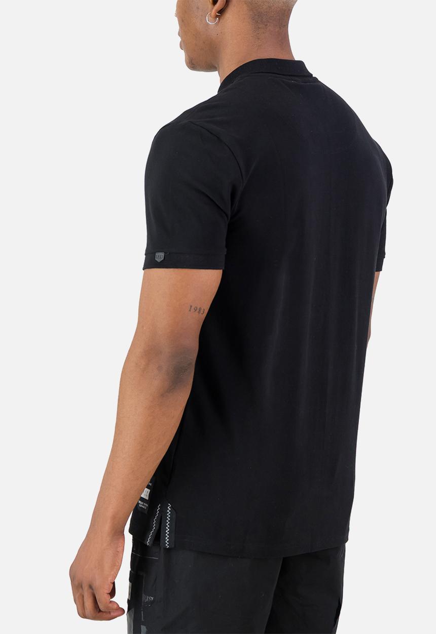 S.P.C.C - Orbit Golfer  - Black Regular Fit Fashion Polos Black