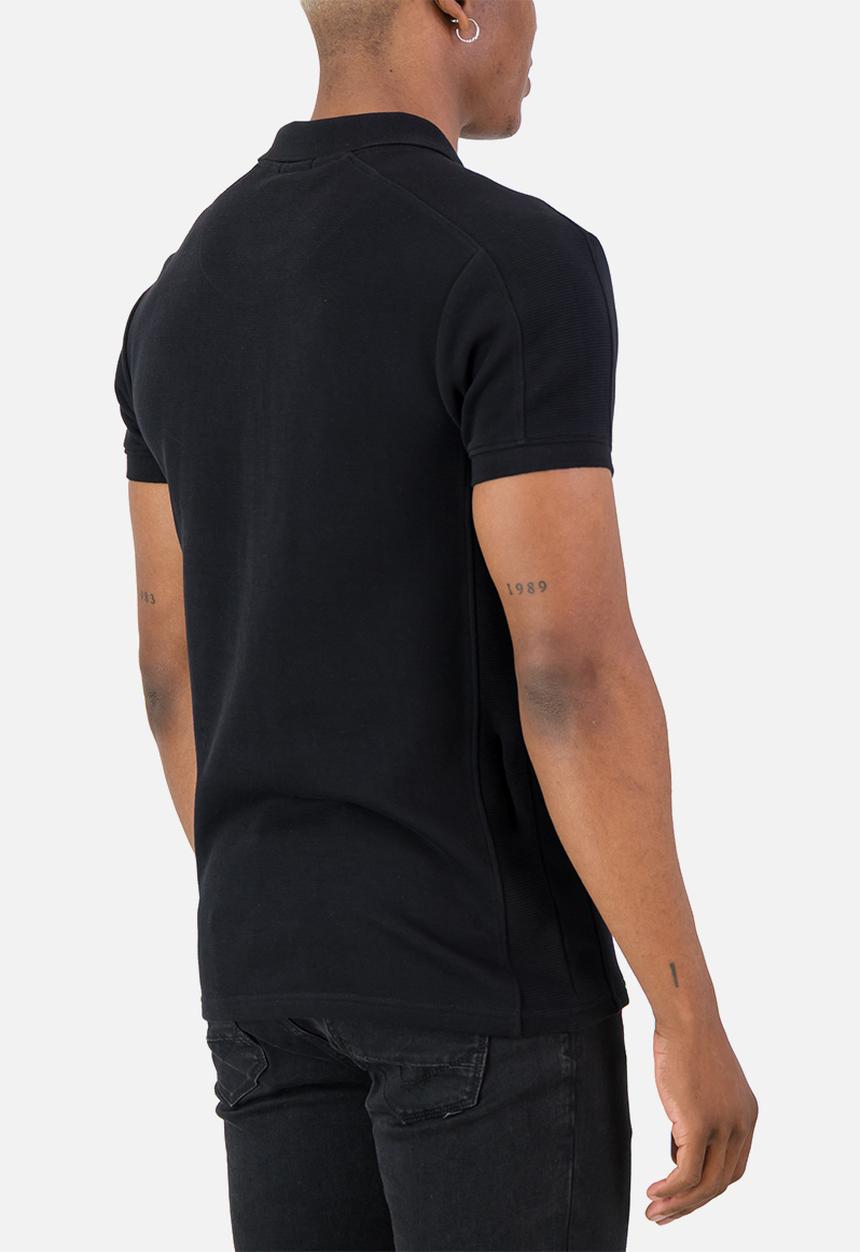 S.P.C.C - Kramer Golfer  - Black Slimline Fit Fashion Polos Black