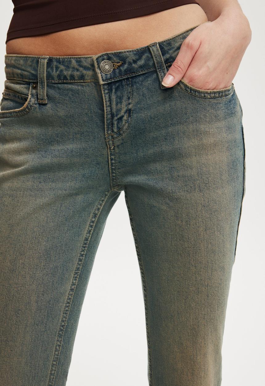 Cotton On - Low rise bootcut jean - rusty blue