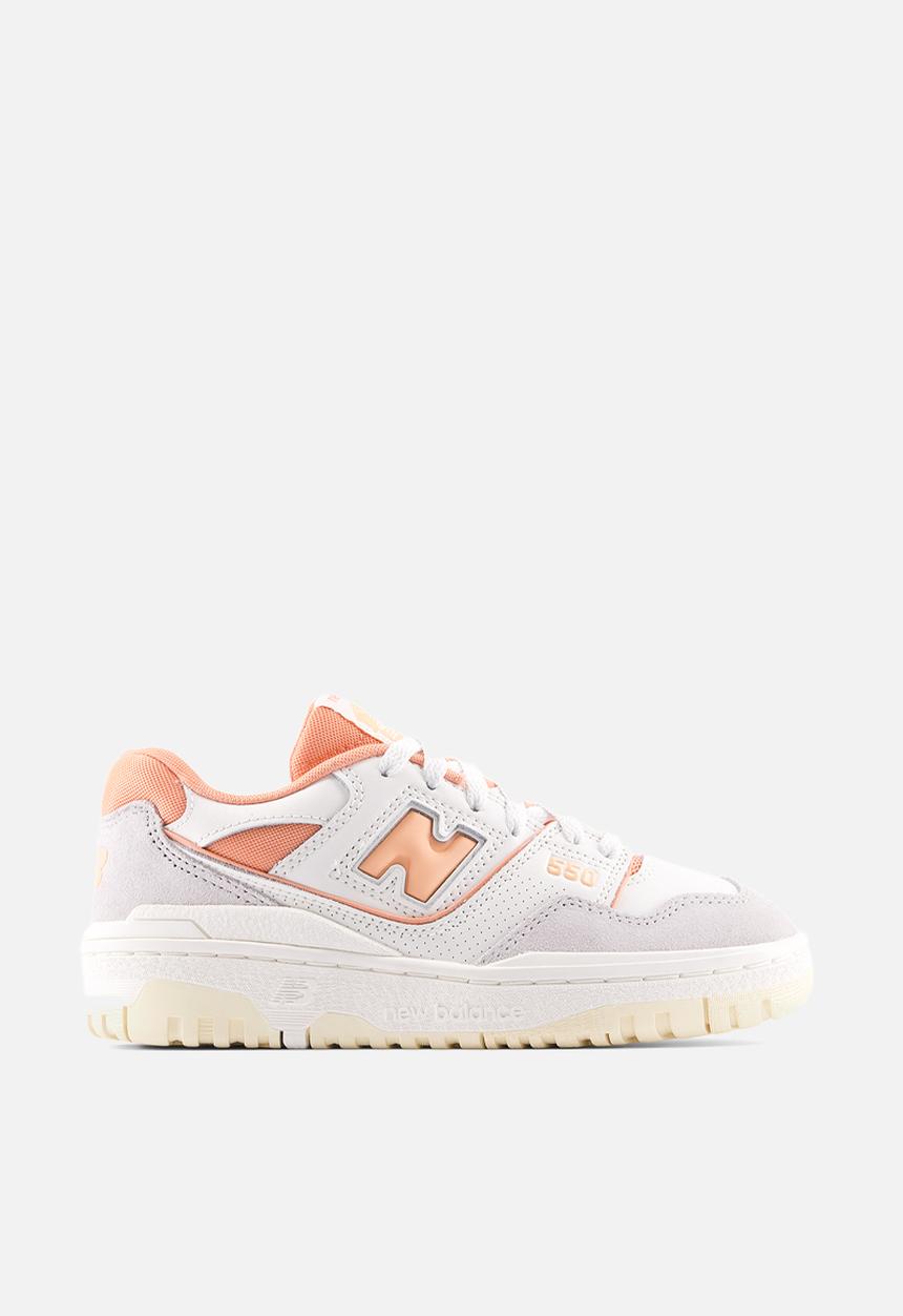 New Balance  - B550 V1 Grade School - white/pink/white