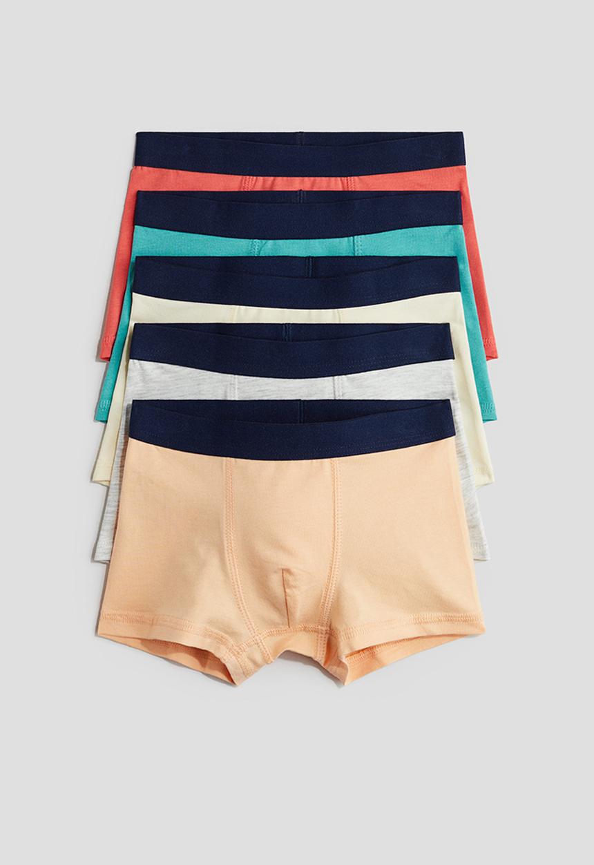 H&M - 5-Pack trunks - orange/turquoise
